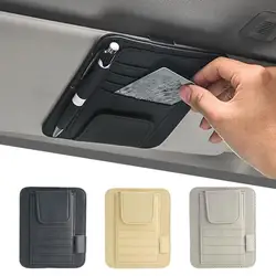 Auto Sonnenbrille Organisator Multi-Tasche Besuchskarte Aufslagbeheer Sonnenbrille Halter Visor Accessoires Auto Interieur