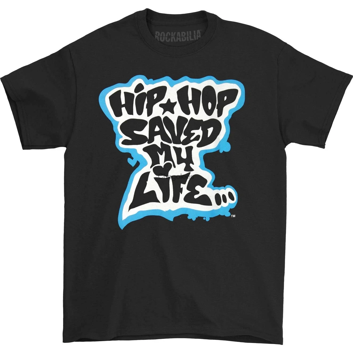 Afrika Bambaataa Men's Hip Hop Saved My Life TShirt Black