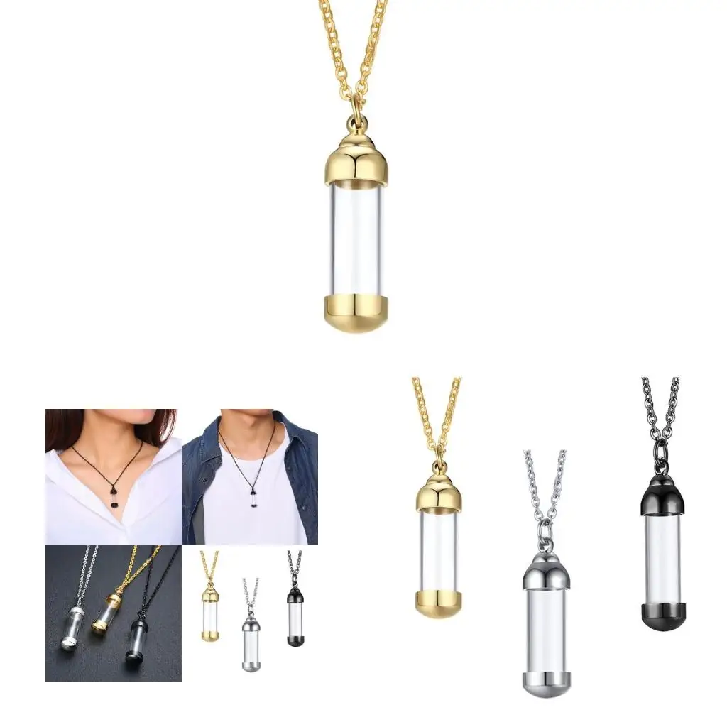 Unique Glass Pendant Necklace for Hair Keepsakes and Casual Wear