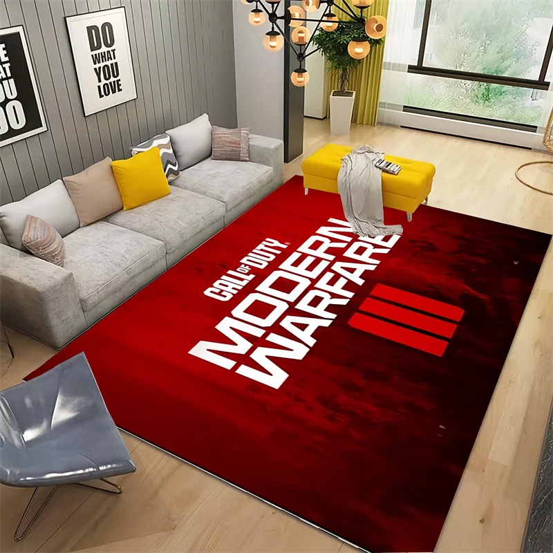 

Callof Duty Cartoon Rug Comfortable Retro Creative Living Room Bedroom Sofa Area Carpet, Outdoor Camping Children's Crawling Mat