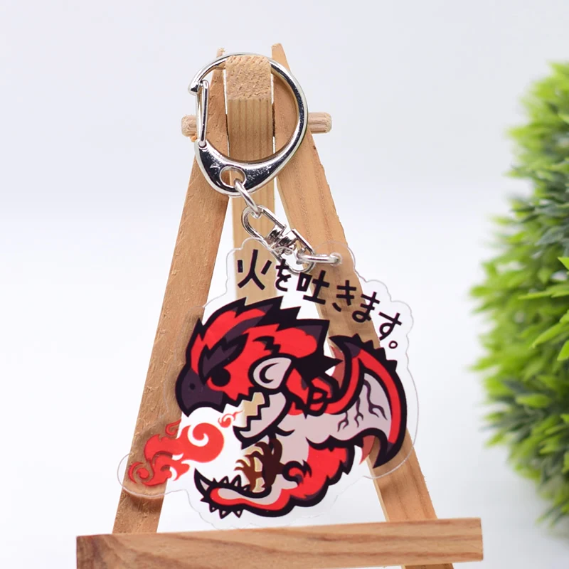 Chibi Monster Keychain 20 Styles Arcylic Cartoon Figures Keyrings Kawaii Key Chain Accessories