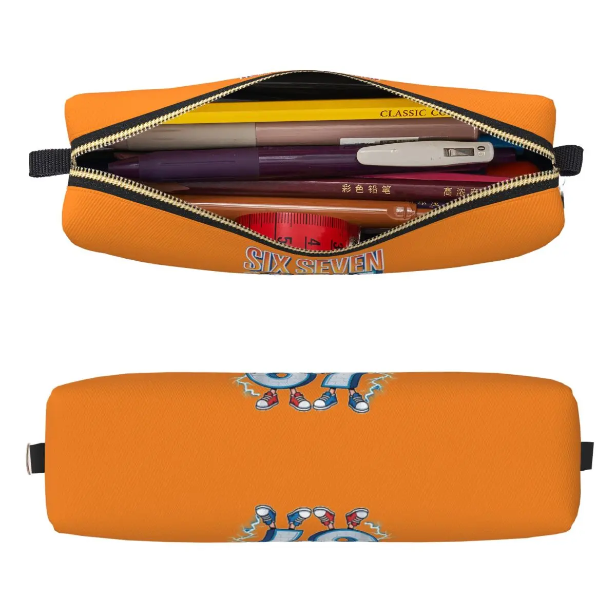 67 Brainrot Italian Meme Pencil Case Six Seven 6-7 Pencil Pouch Pen Box for Student Pencil Bags Students School Gift Stationery