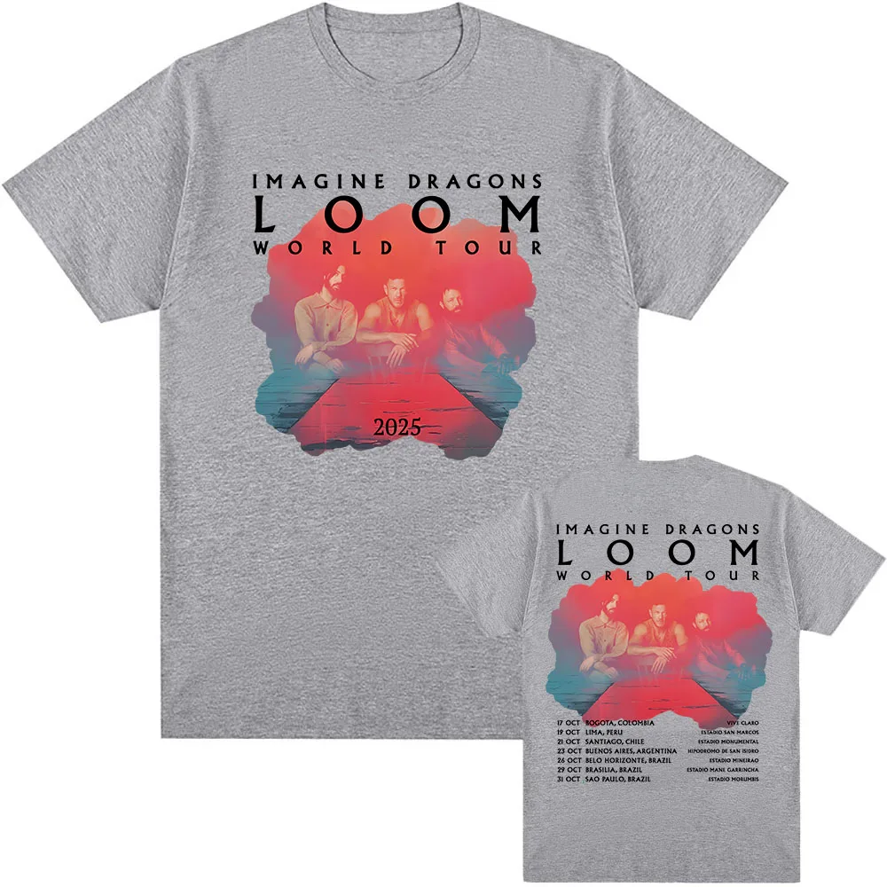 تخيل التنين آلة النسيج السفر تي شيرت قصير الأكمام الصيف أزياء الفرقة نمط مطبوعة تي شيرت الشارع فضفاض تي شيرت #3