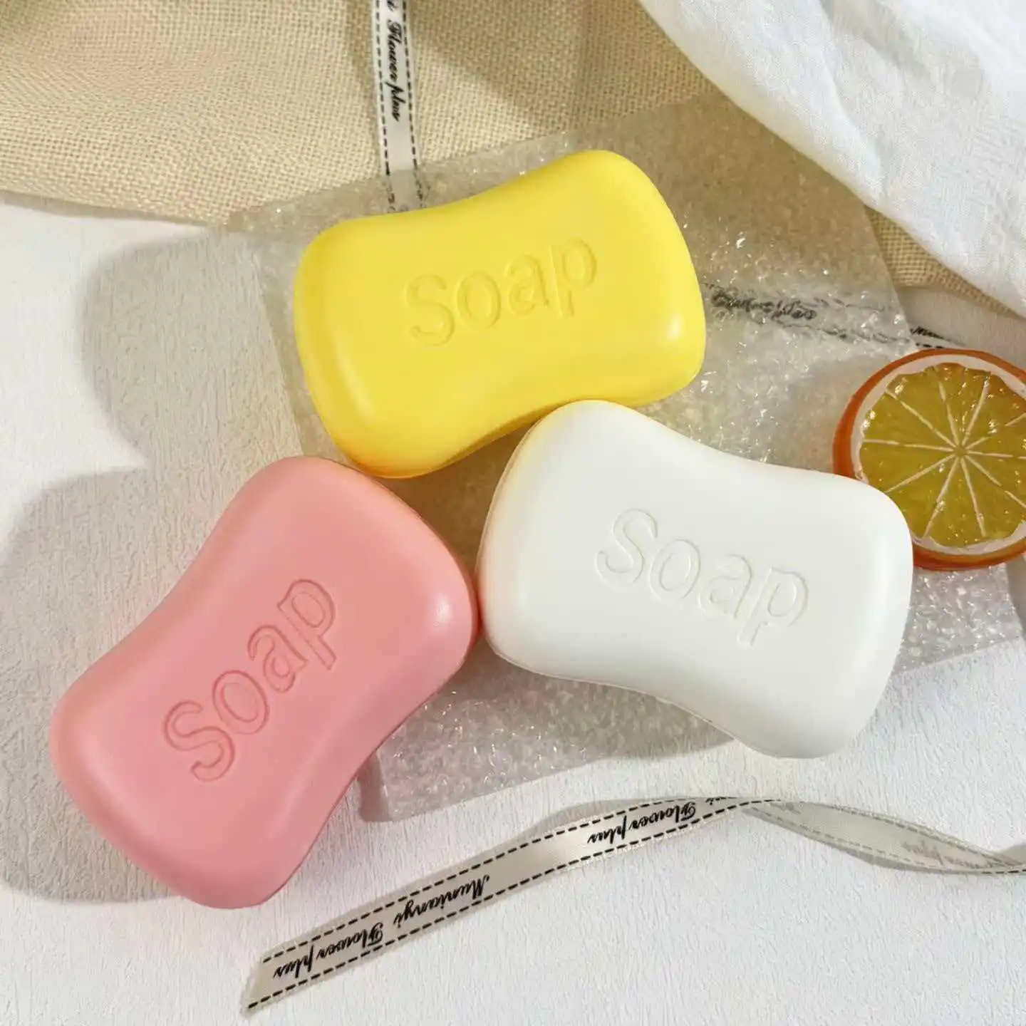 Trending Hot Creative Stress Reliever Simulation Soap Squeeze Toy Slow Rebound PU Finished Decompression Toy Anti Anxiety Squeeze Fidget Toy for Adults Kids