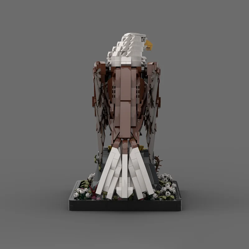 Bloques de construcción Moc, modelo de águila calva, tecnología de ladrillos, ensamblaje de animales, construcción navideña, modelo de juego Popular, regalos, juguete