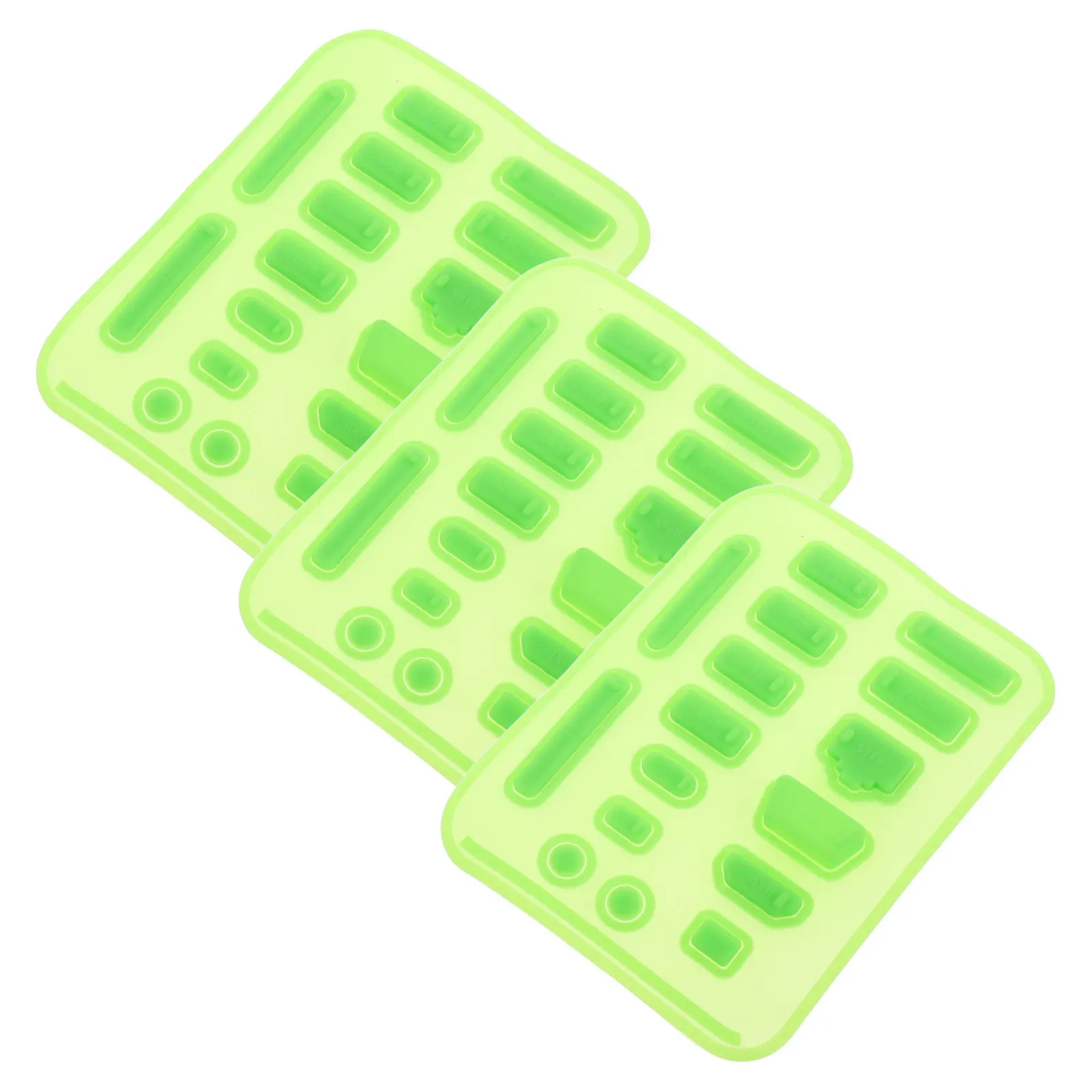 

3Sets Notebook Dustproof Plugs Silicone Port Cover Set USB Rj45 Audio Laptop Protective Caps Computer Dust Plugs