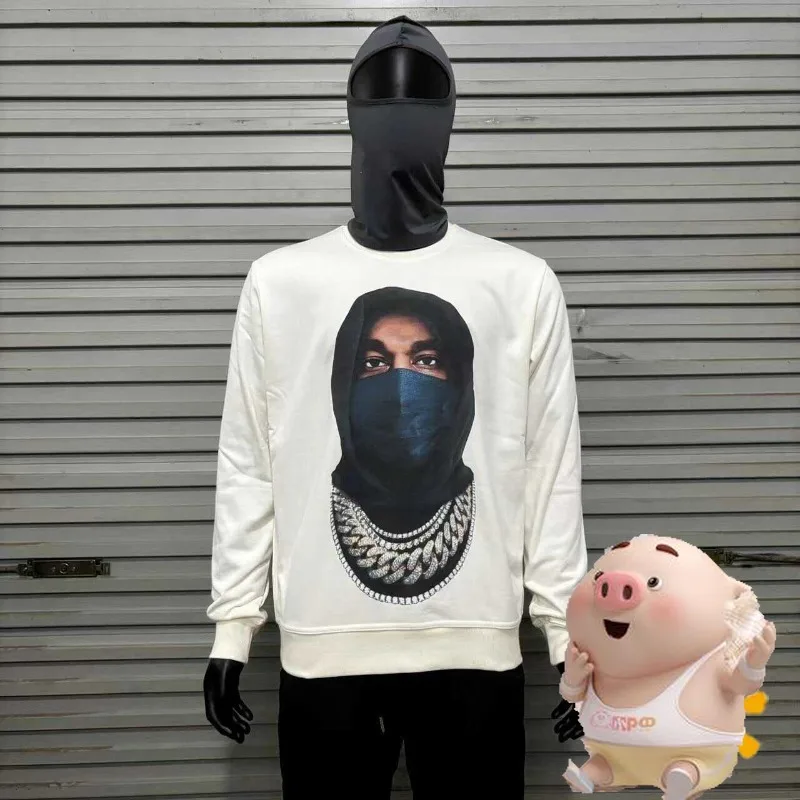 

High Street New Streetwear IH NOM UH NIT Sweatshirts Men Women Crewneck Hoodies