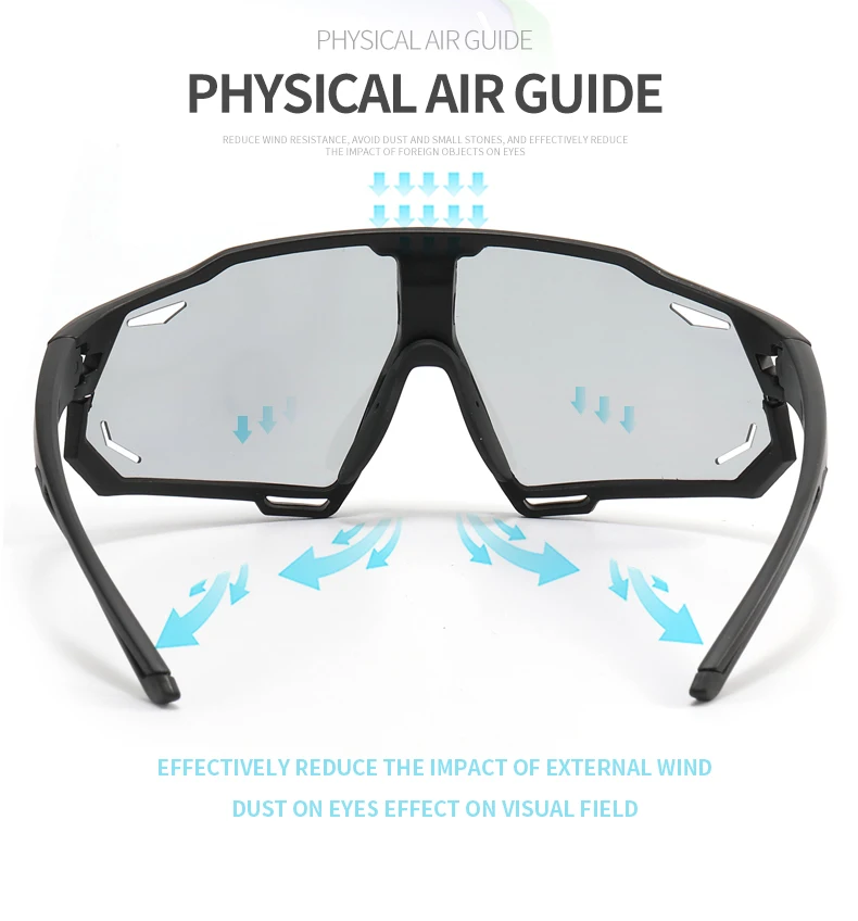 9932 New Outdoor Sports Color Changing Glasses Men's And Women's Sunglasses Polarized Sunglasses Cycling Wholesale image 2
