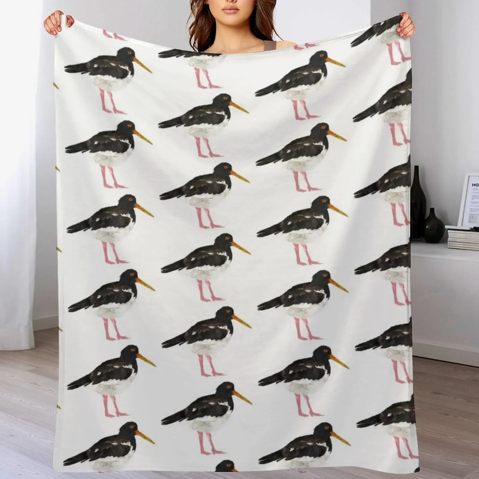 Oystercatcher Throw Blanket anime Thin Hairys Sofa Quilt Blankets