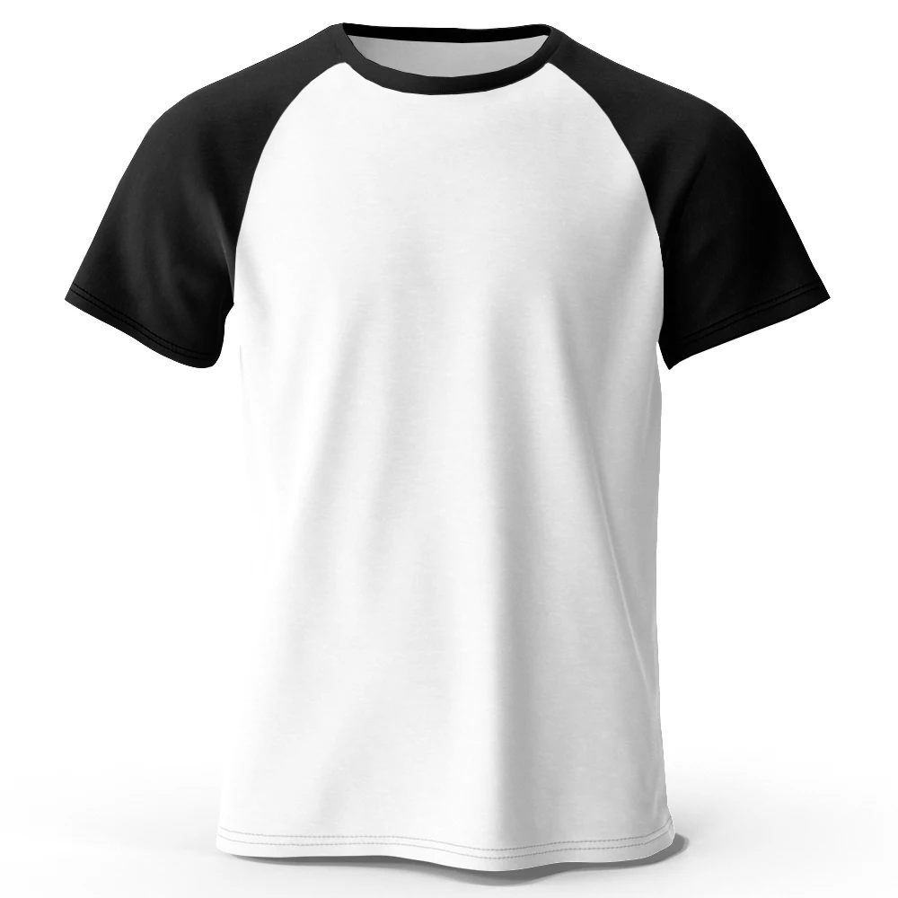 Men's Raglan Sleeve T Shirt Classic 100% Cotton Oversized T-Shirt Vintage Old Shcool Tees for Men Women Summer Tops