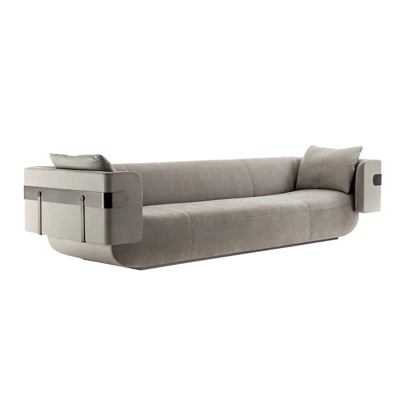 Living room furniture luxury full Nappa leather modern contemporary sofa