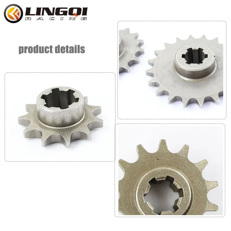 LING QI Motorcycle T8F Moto Gear 20T 17T 14T 13T 11T Tooth Engine Pinion For 47cc 49cc Mini Moto Mini Dirt Pit Bike ATV Quad