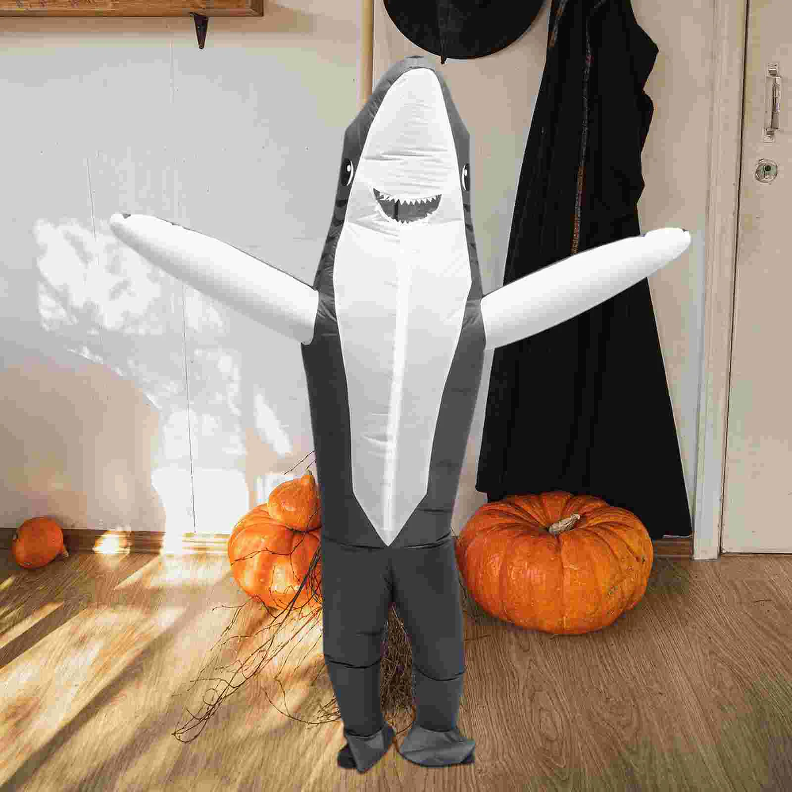 Modeling Inflatable Dinosaur Suit Shark Costume 180X90CM Cleanse Funny Performance