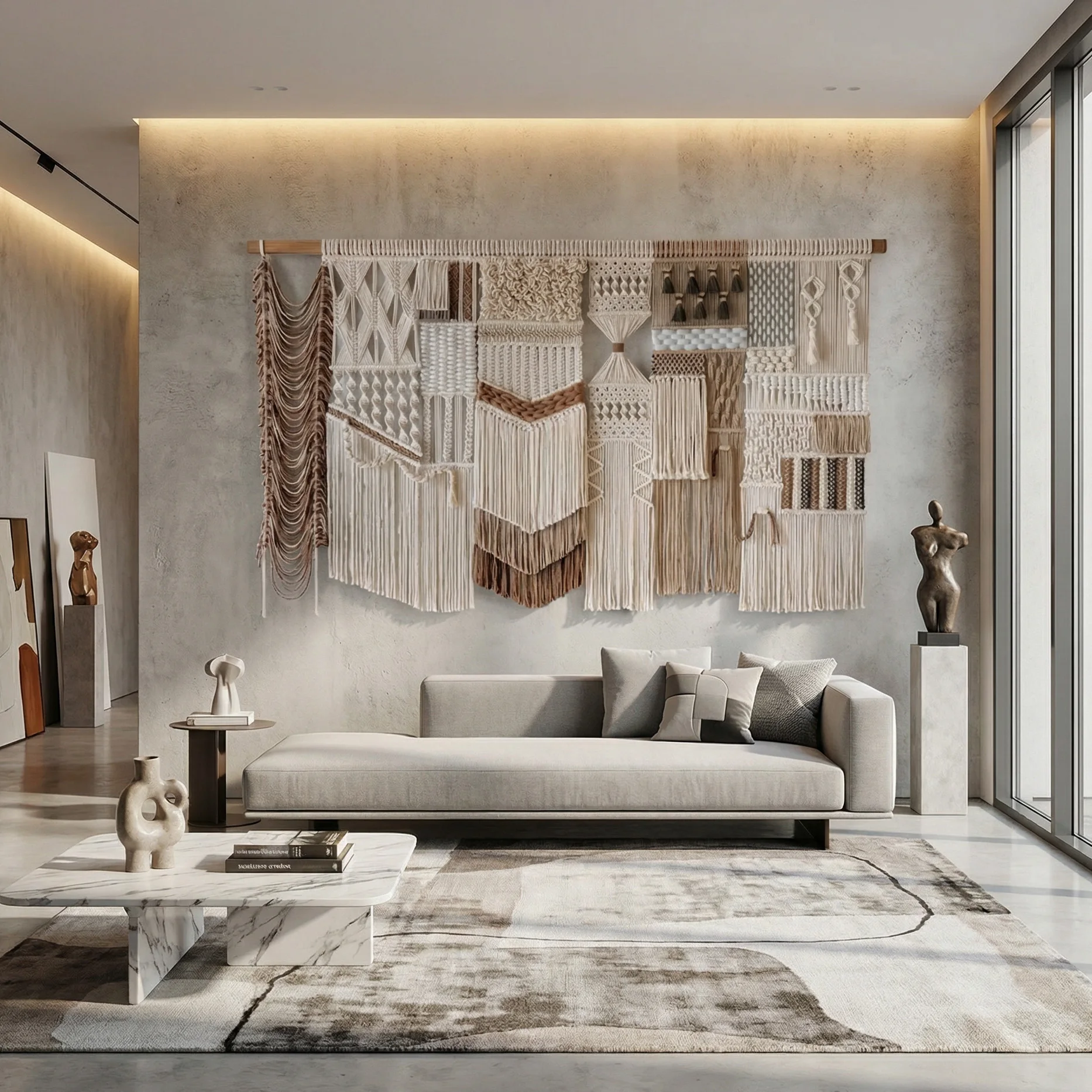 #￥Fringe Trimming Embroidered Cotton Art DecoMinimalistMacrame Home Decor for Bedroom Wedding & Anniversary Sustainable Material
