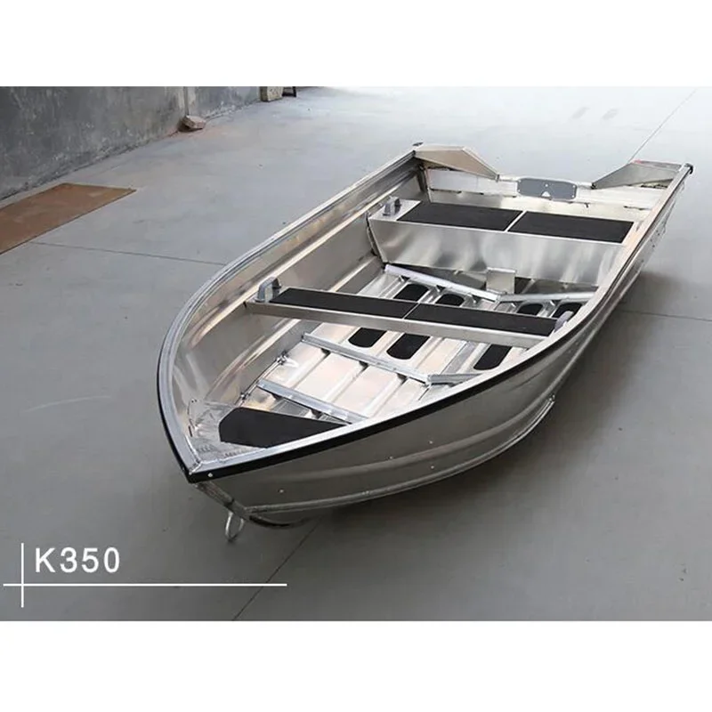 Wholesale Portable 9ft 10ft 11ft V hull all welded small Fishing Vessel Aluminum Row sea boat