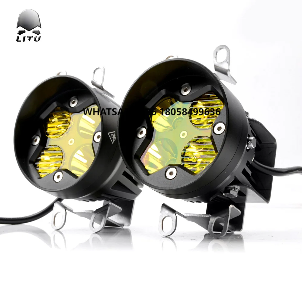

50W 4 Inch Yellow White Color Off Road Car Fog Light Motorcycle,12V 24V Spot Beam Led Fog/Driving Lights