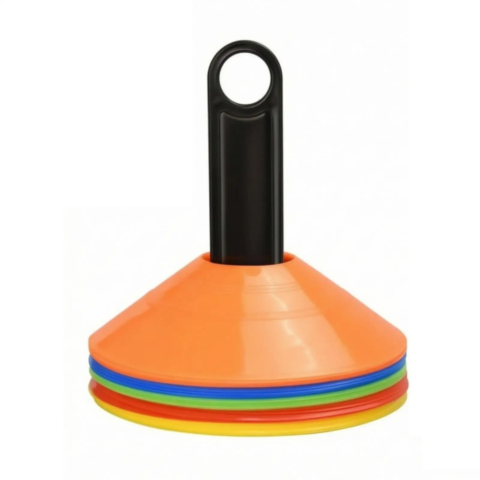 25 Pieces Soccer Training Marker Disc Flexible Slim Training Disc Soccer Cone Smooth-Edged Brightly Colored