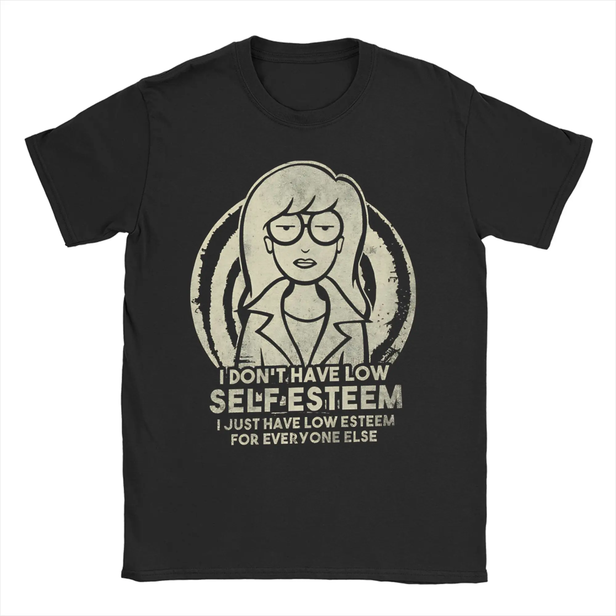 T-shirt vintage « Je n'ai pas une faible estime de soi » - Darias, t-shirt pour homme et femme, col rond, pur coton, manches courtes, vêtements imprimés