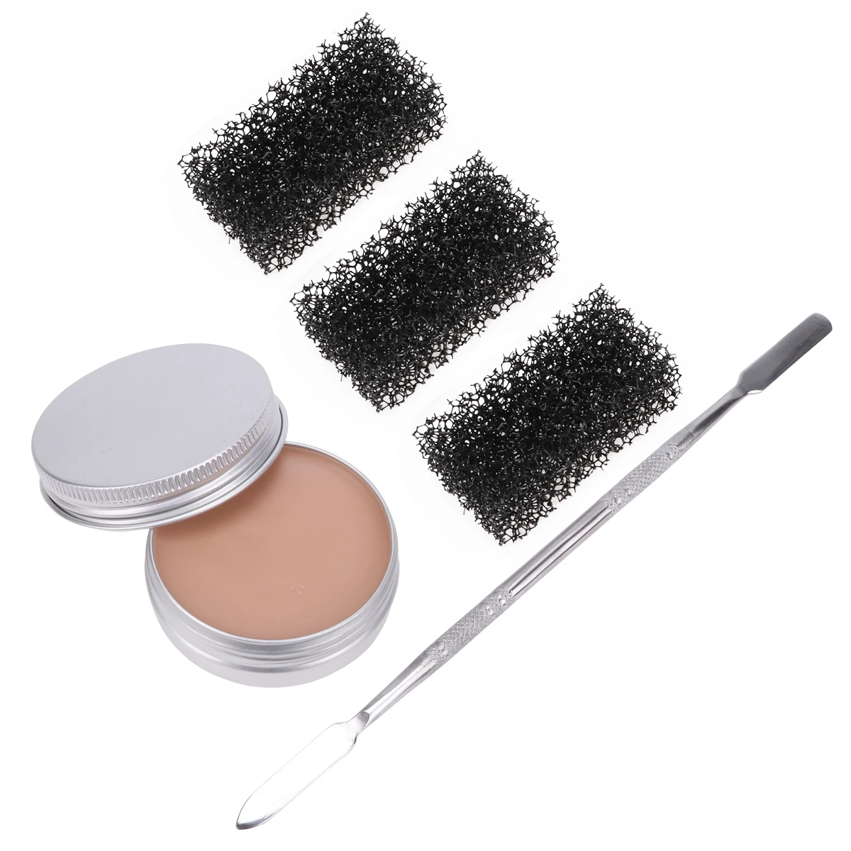 Cera per pittura del viso Cicatrici finte Strumento per la creazione di effetti speciali Accessori per modellare il trucco della pelle Set di cera per Halloween Ferita realistica