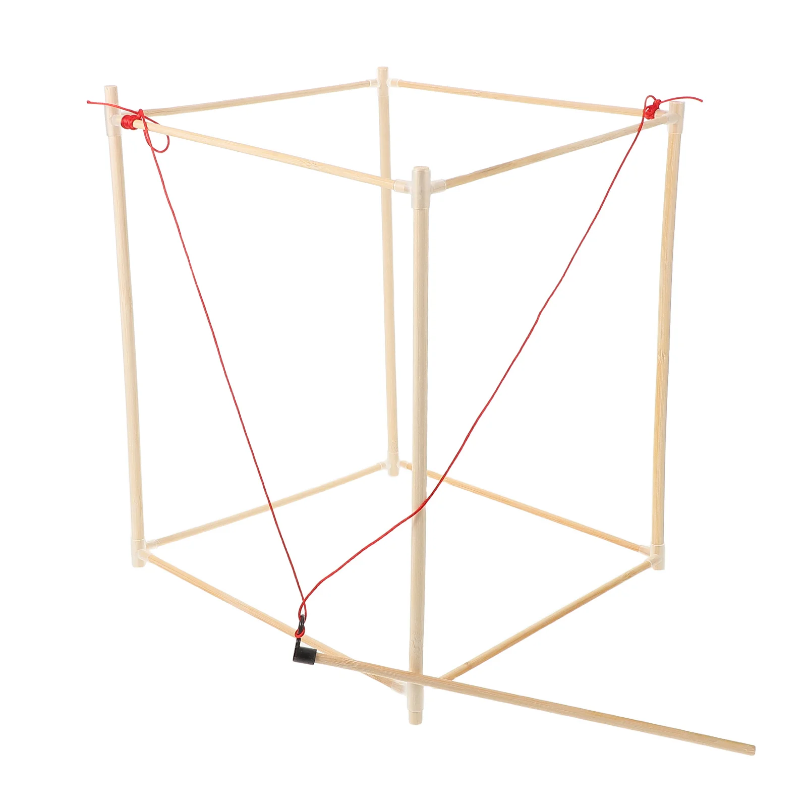 

DIY Lantern Frame Kit Unfinished Wood Sticks Precision Craftsmanship Universal Fit Lantern Bracket for Crafting Enthusiasts