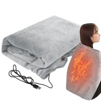 USB Electric Blanket Heated Shawl Throws Machine Washable Cozy Soft Flannel 5V/2A Safety Voltage Heated Blanket For car Travel