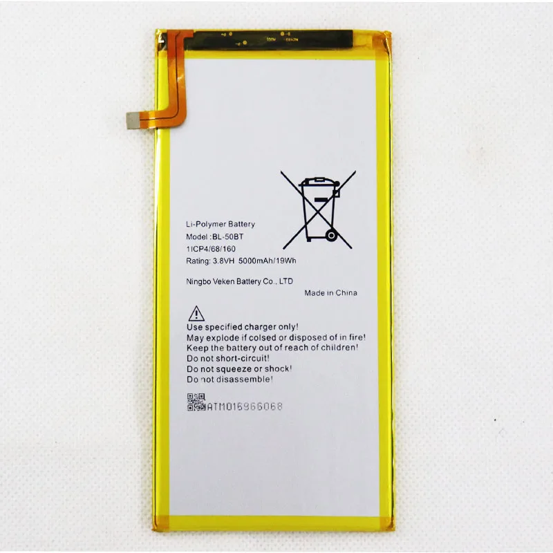 

3.8V BL-50BT 5000mAh Battery For Tecno D8 8D P8D droidpad 8D Phone Battery