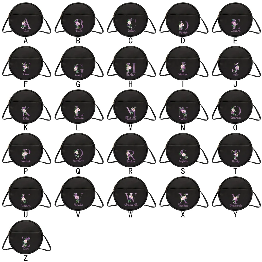 حقيبة يد بتصميم بسيط بكتف واحد للهاتف المحمول، حقيبة تخزين دائرية، محفظة قطرية