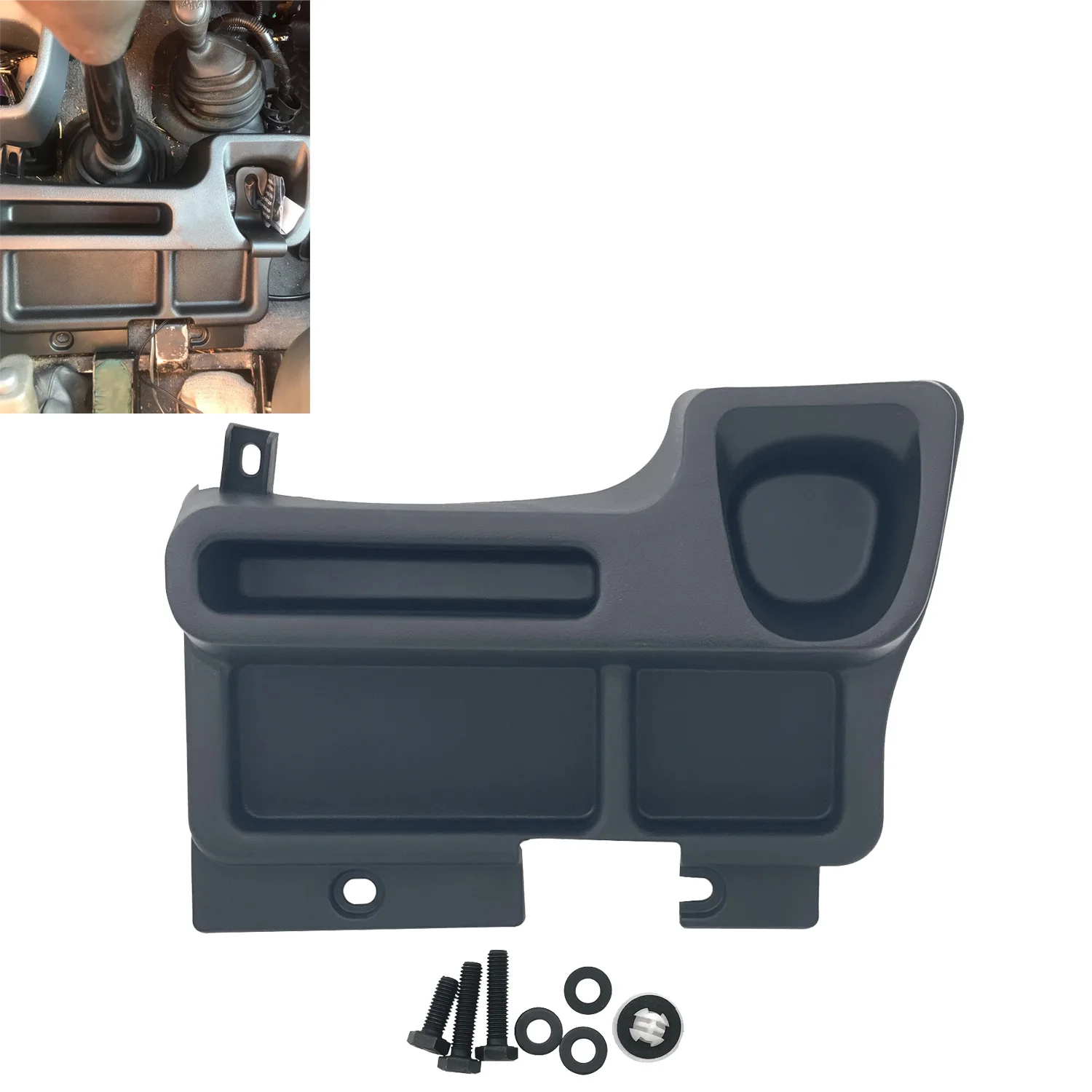 Center Console Storage Box Water Cup Holder For Toyota Land Cruiser 70 Series LC76 LC77 LC78 LC79