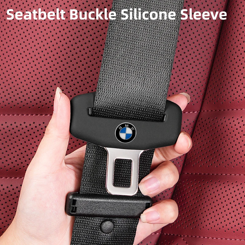 Car Seatbelt Buckle Cover Silicone Anti-scratch Protector Safety Belt Buckle Guard Car Accessories Interior For BMW Motorsport F