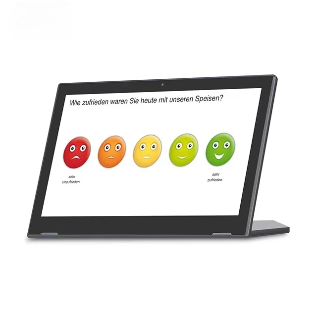 13.3-inch NFC Camera Capacitive Touch Screen Desktop Tablet Business Use Ordering System L-Shape Presentation Device