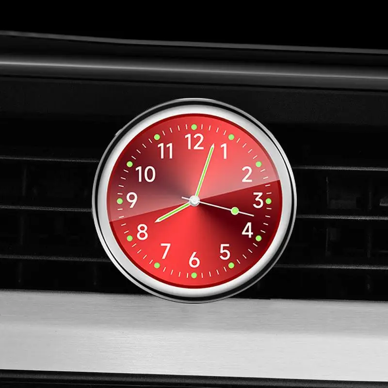 Mini Quartz Clock Glowing In The Dark Luminous Car Dashboard Watch Electronic Quartz Small Analog Clock For Car motorcycle