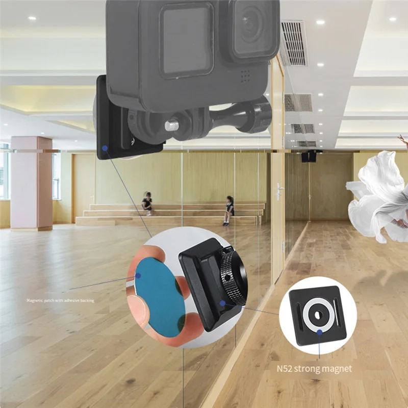 SR-untuk Arca Dudukan Sepatu Dingin Rilis Cepat Tripod Foto 1/4 Dudukan Sepatu Dingin Magnetik Basis Kepala Rilis Cepat, Set B Mudah untuk U