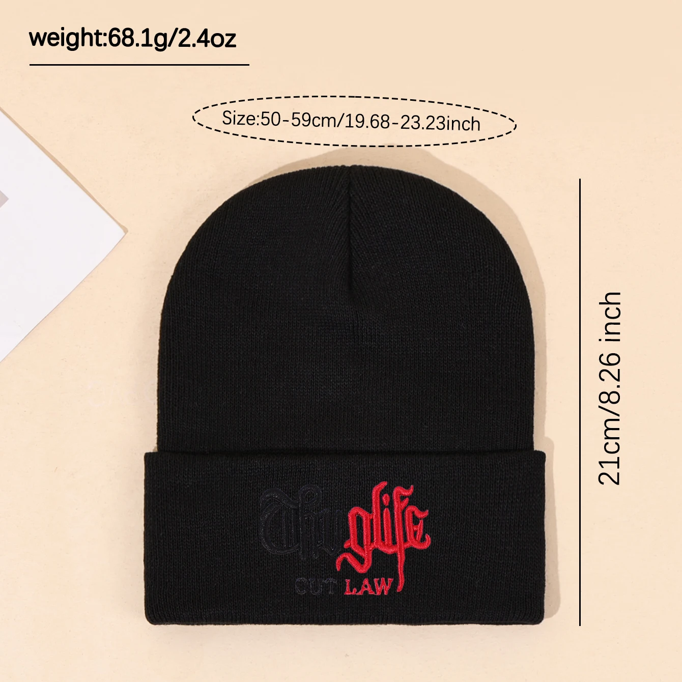 الخريف/الشتاء قبعة محبوكة جديدة دافئة مع خطابات التطريز محبوك قبعة الرجال والنساء اتجاهات الموضة بيني متعددة الاستخدامات