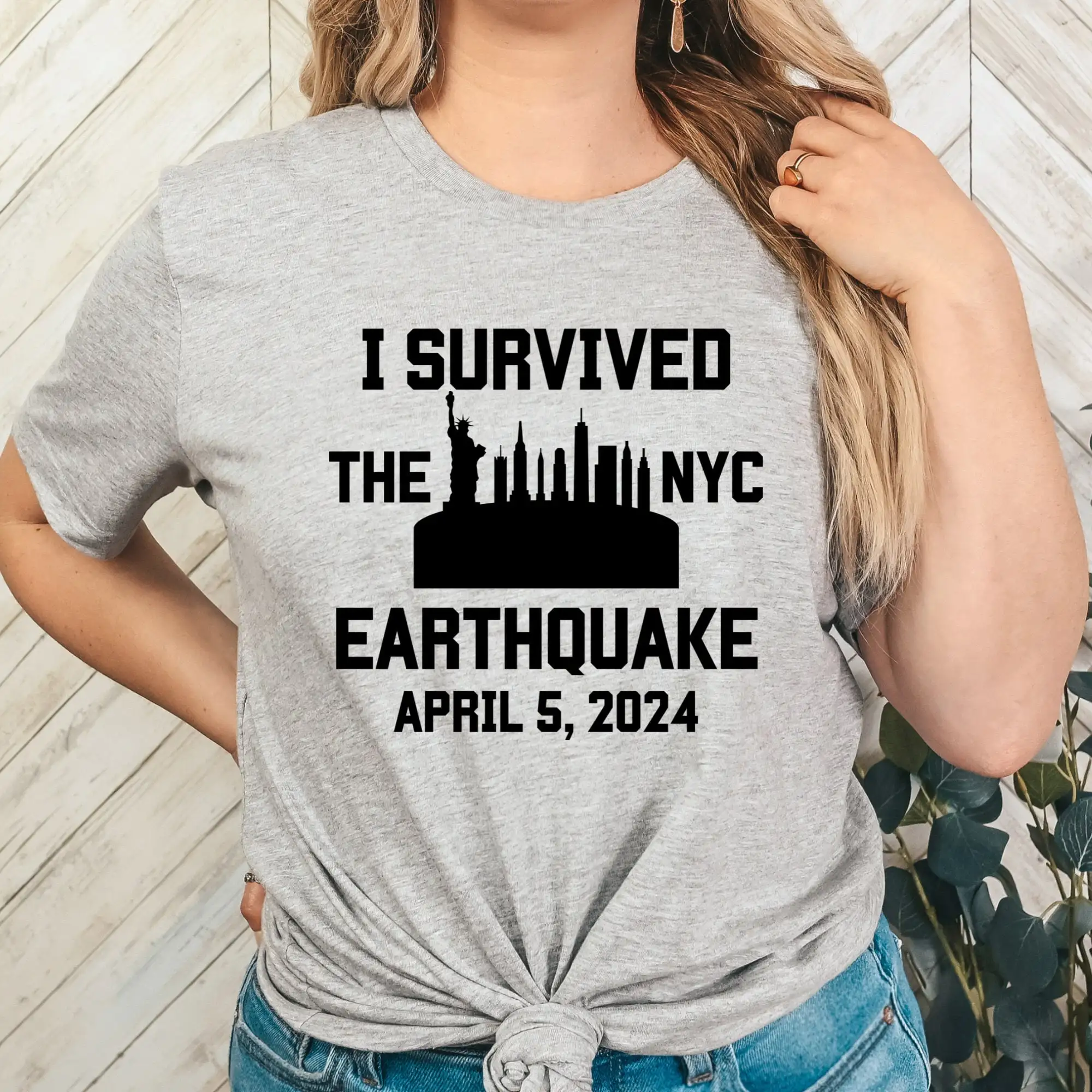 I Survived The Nyc Earthquake T Shirt April 5Th 2024 Ny