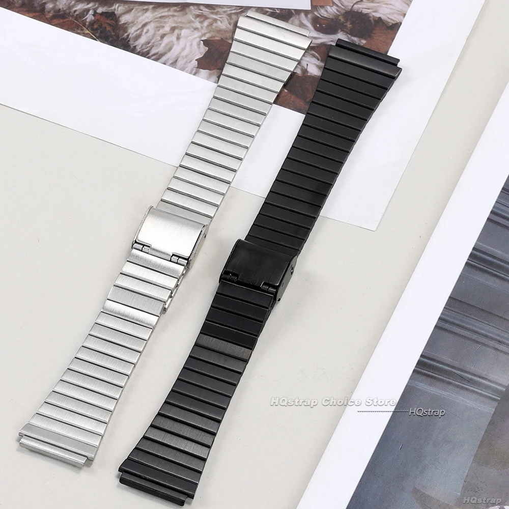 

Metal Strap for Casio F-91W/A158/A159/A168/A169/B650/AQ230 /AE500W 18 20mm Universal Stainless Steel Slim Ultra-thin Watch Band