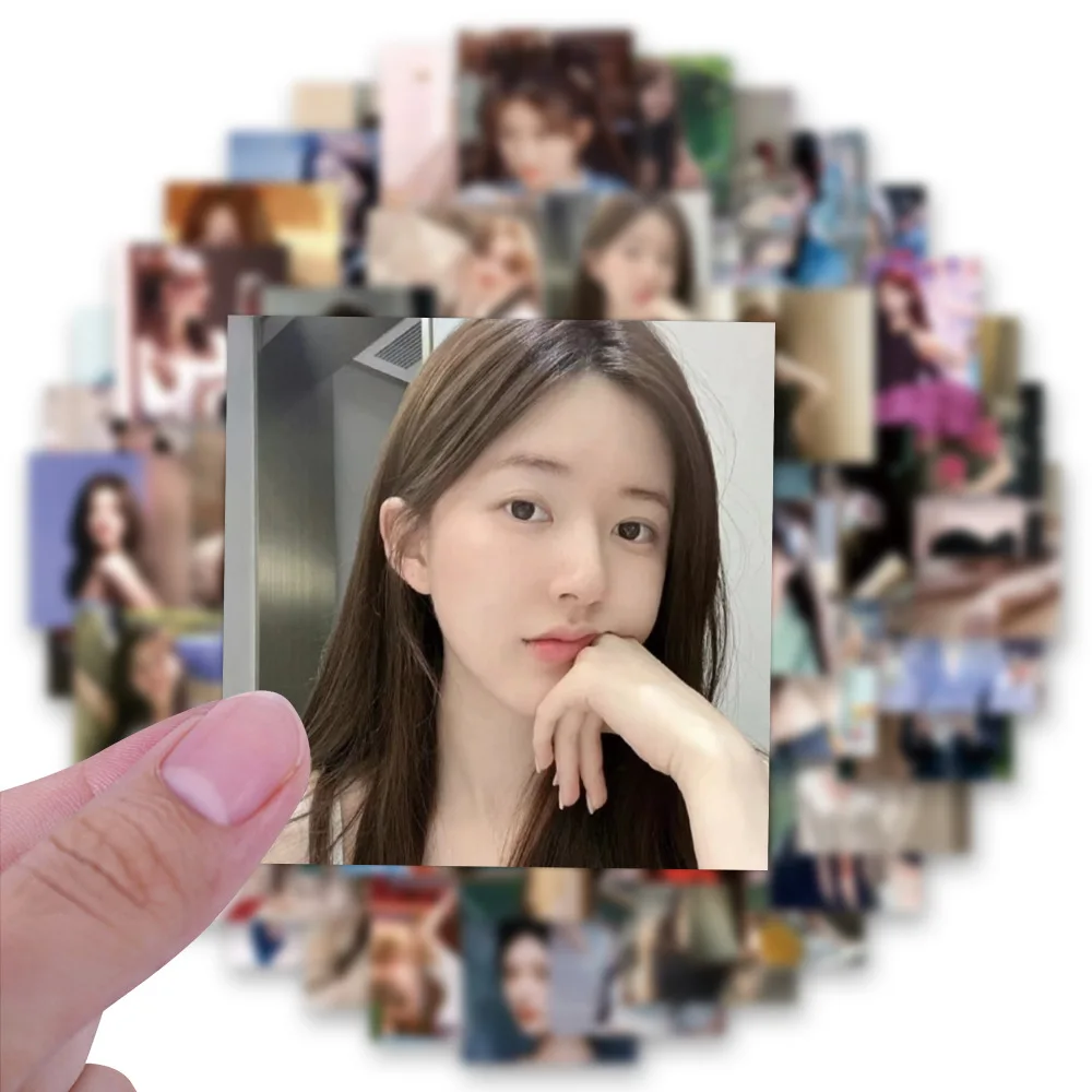 60 uds Ins Venta caliente Zhao Lusi estrella Graffiti pegatinas decorativas DIY guitarra teléfono taza de agua monopatín pegatinas impermeables