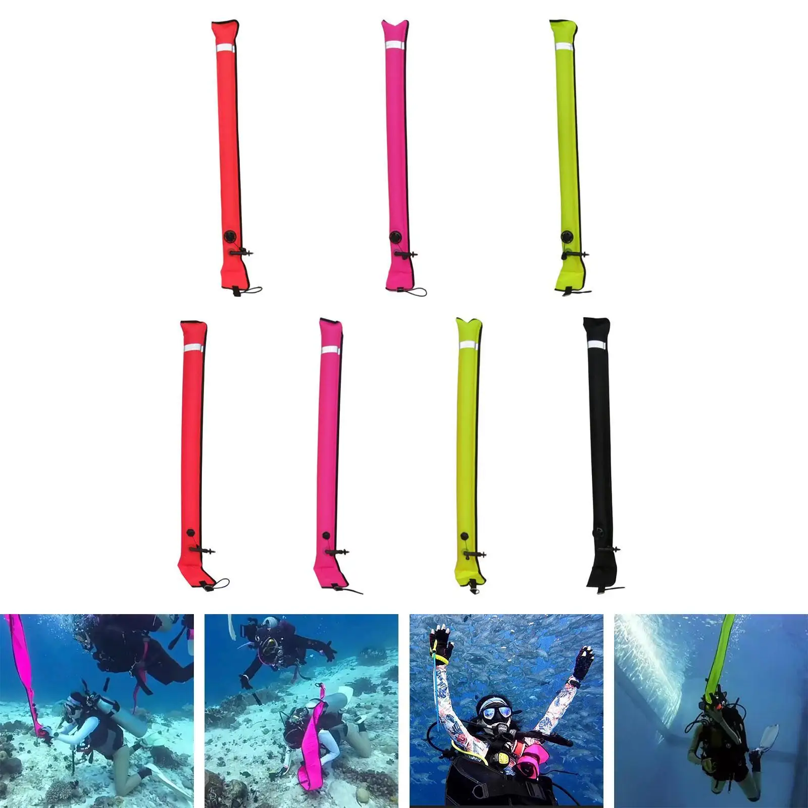 

Diving Surface Marker Buoy High Visibility for Outdoor Sports Diving Men