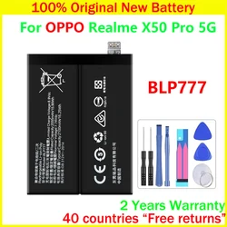 New Original BLP777 Battery For Oppo Realme X50 Pro 5G RMX2075 RMX2071 RMX2076 Replacement Batteries With Free Tools