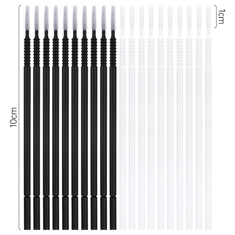 100/200/500PCS Disposable MicroBrush Eyelashes Extension Individual Lash Removing Swab Micro Brush Cleaning Cotton Swab