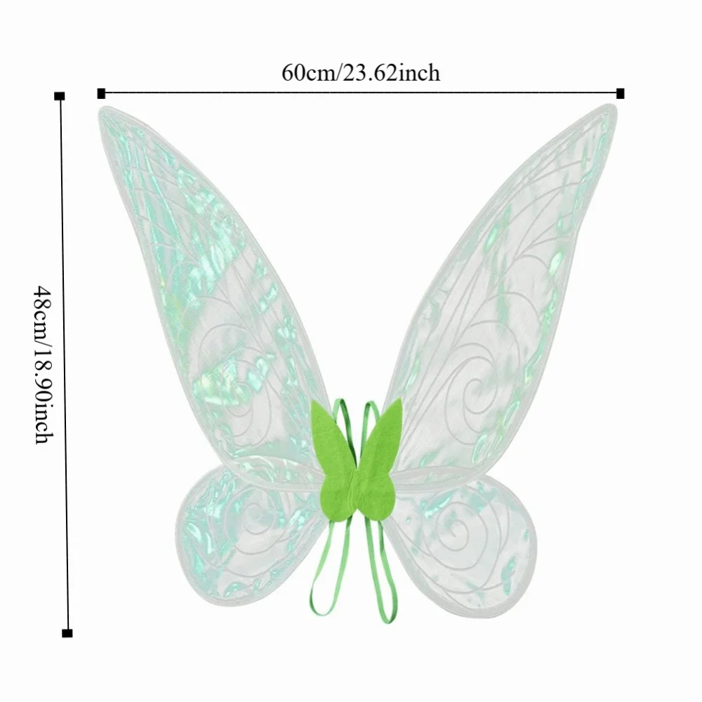 Cosplay Props Girl Butterfly Wings Organza Multicolor Elf Angel Wing Sparkle Role Play Dress-Up Wings Costume