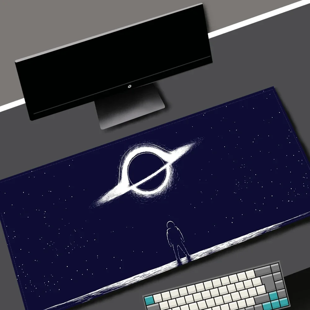 Black Hole Mouse Pad Large Stars Desk Mat Gaming Keyboard Mousepad Laptop Gamer 900x400 Office Carpet Accessories Desk Pad Rug