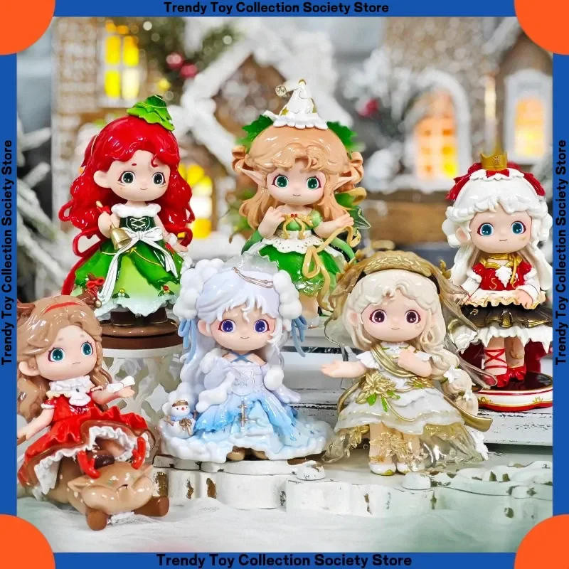 

New In-Stock Black Play Qiaoqiao Joy Christmas Secret Dance Blind Box Trendy Figurines Decorations Birthday And Festival Gift