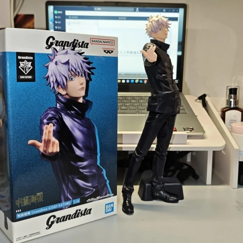 

Bandai Spirits Banpresto Jujutsu Kaisen Grandista Satoru Gojo Prize Рисунок 27 см ПВХ Стоячая поза Настольное украшение на складе