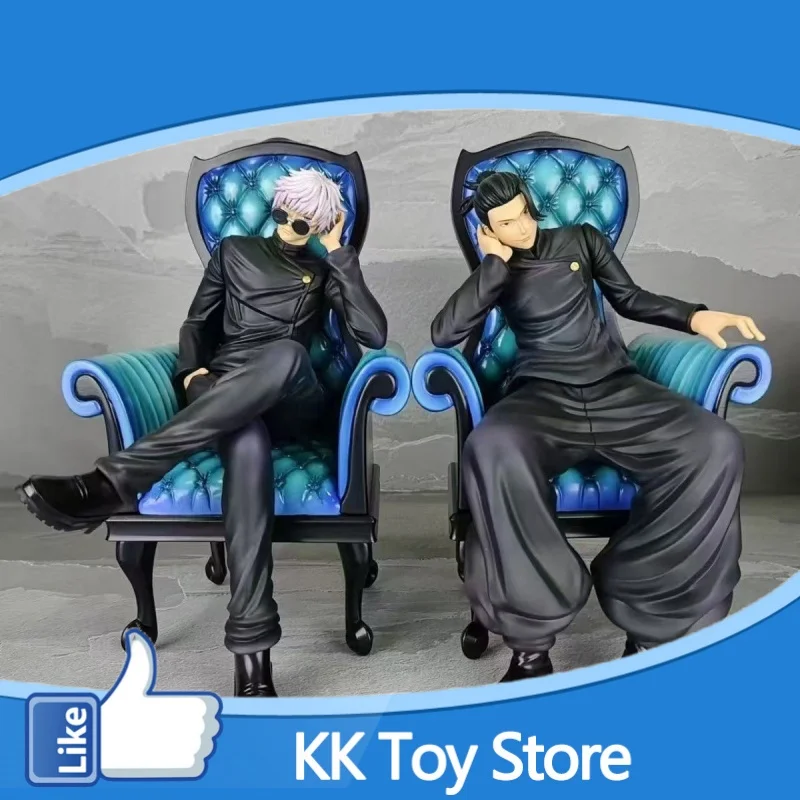 Action Figures Gk Jujutsu Kaisen Anime Lx Toji Fushiguro Sitting Position Sofa Satoru Gojo Geto Suguru Model Decor Toys Gift