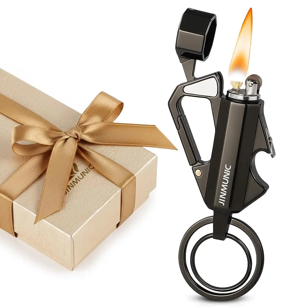 

Ailexpress Recommendation - Keychain Lighter Multipurpose Flint Kerosene Lighters with Bottle Opener for Camping, Hiking, Outdoo