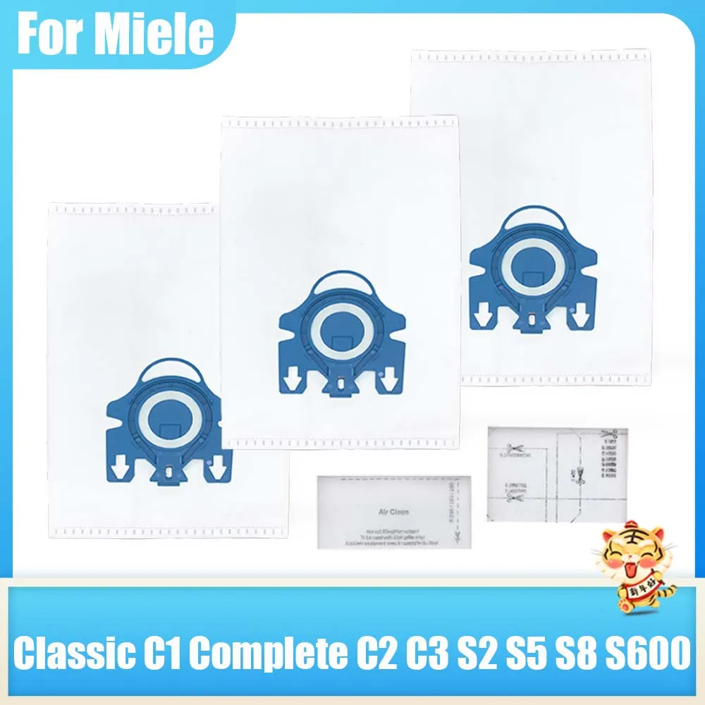 Bag For Miele GN Classic C1 Complete C2 Complete C3 S2 S5 S8 S227 S240 S270 S400 vacuum cleaner Accessories Airclean 3D Dust Bag