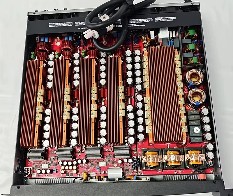 

4-канальный профессиональный усилитель мощности 4x3500 Вт, высокотемпературный усилитель на основе нитрида галлия