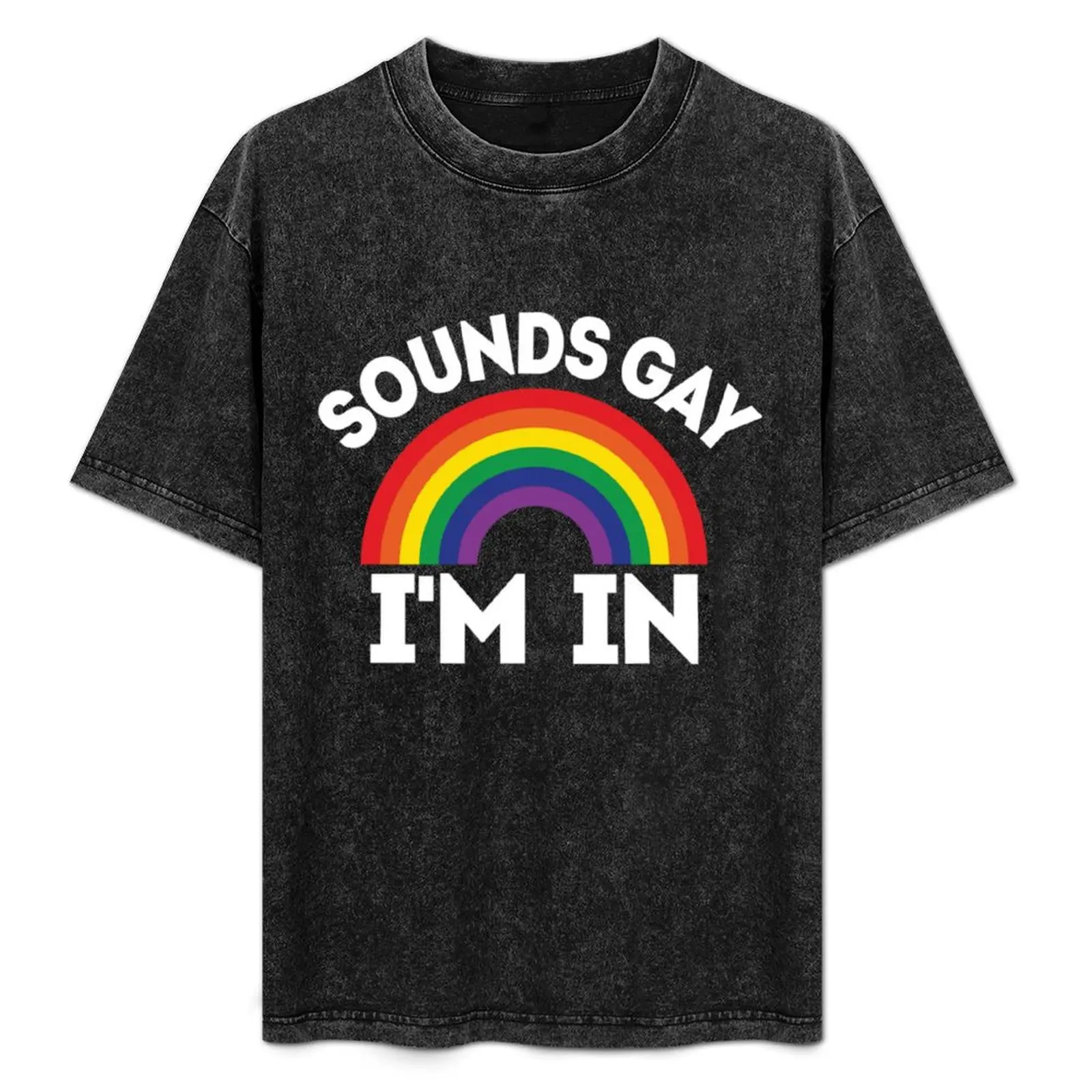 Sounds Gay I'm In T-Shirt Basic Plain Tee for Spring and Summer