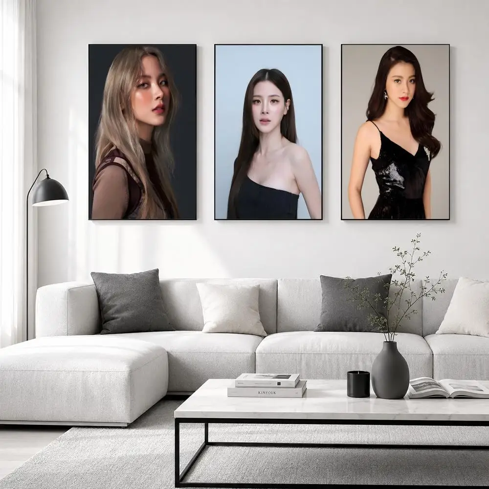 Actress Pimchanok Luevisadpaibul Poster posters for bedrooms and living rooms—high-definition cartoon movie-themed wall art.
