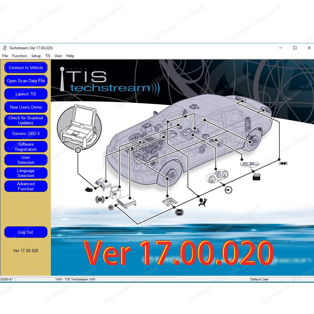 Mini VCI Techstream V17.00.020 Car Diagnostic Softwares V16.20.023 Interface for Toyot J2534 Mongoose TIS Send Link Or USB OR CD